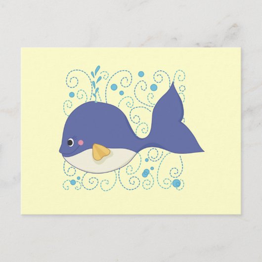 Wal eines Schwanzes T - Shirt und Geschenke Postkarte (Vorderseite)