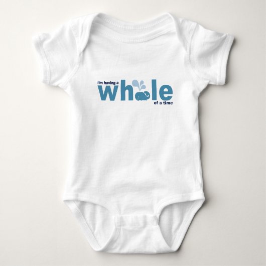 Wal eines Time Bodysuit Baby Strampler (Vorderseite)