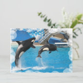 Wal-Einladungs-Postkarte Einladung (Stehend Vorderseite)