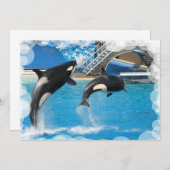 Wal-Einladungs-Postkarte Einladung (Vorne/Hinten)