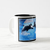 Wal-Foto-Keramik-Kaffee-Tasse Zweifarbige Tasse (Vorderseite Links)