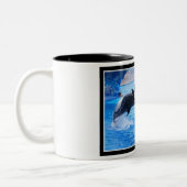 Wal-Foto-Keramik-Kaffee-Tasse Zweifarbige Tasse (Links)