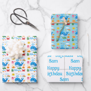 Wal Geburtstagsgeschenke  Geschenkpapier Set