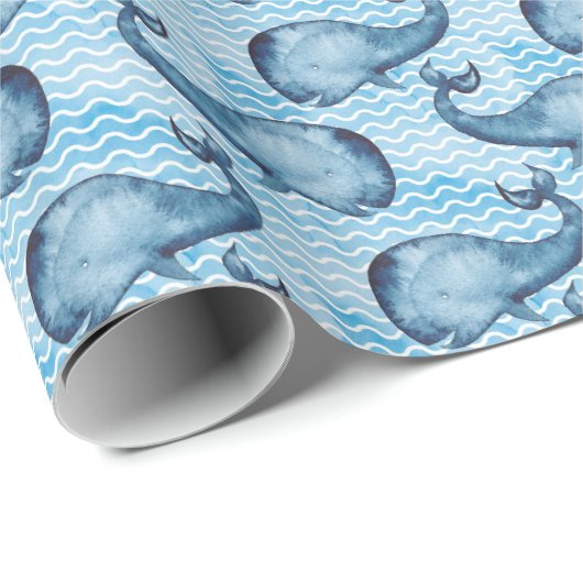 Wal Geschenkpapier (Rolleneckpunkt)