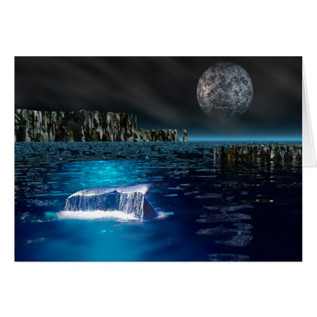 Wal-Geschichten-Karte (Vorderseite (Horizontal))