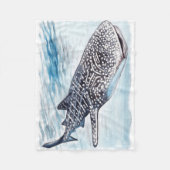 Wal-Haifisch-Grafik-Fleecethrow-Decke Fleecedecke (Vorderseite)