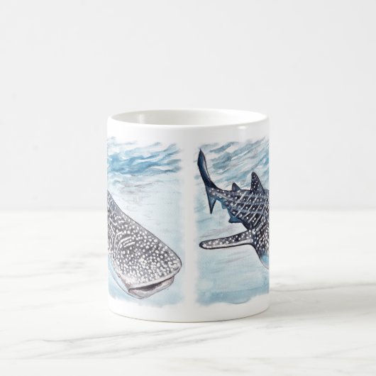Wal-Haifisch-Grafik-Tasse Kaffeetasse (Mittel)