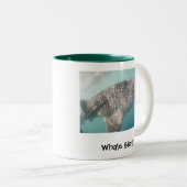 Wal-Haifisch-Tasse Zweifarbige Tasse (VorderseiteRechts)