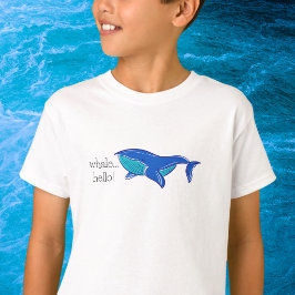 Wal-Hallo / Süßer blauer Wal Küste T-Shirt
