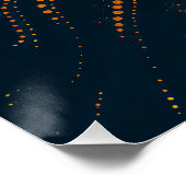 Wal im aborigine Dot Art Style Poster (Ecke)