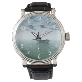 Wal im Meer Armbanduhr