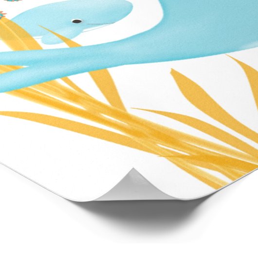 Wal im Ozean-Poster Poster (Ecke)