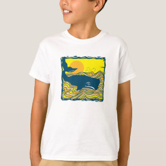 Wal im Sonnenuntergang T-Shirt