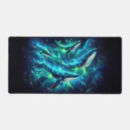 Wal im Weltraum, Augen fangende Neontiere Schreibtischunterlage