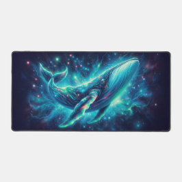 Wal im Weltraum, Augen fangende Neontiere Schreibtischunterlage