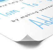 Wal in Aquarellrichtung - Mama zu erreichen Poster (Ecke)