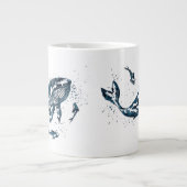 Wal in Blauer Jumbo-Tasse (Vorderseite)