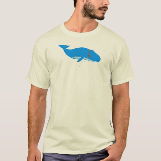 Wal in den Telefonen T-Shirt (Vorderseite)