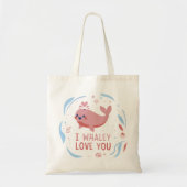 Wal in Liebe Süße Tier Tote Tasche (Vorne)