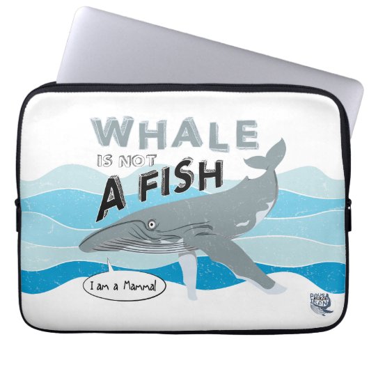 Wal ist kein Fisch Laptopschutzhülle (Vorderseite)