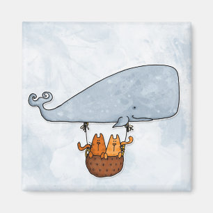 Wal-Kätzchen Magnet