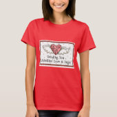 Wal Liebe und Schläger schicken T-Shirt (Vorderseite)