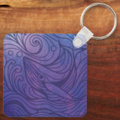 Wal - Lila Schlüsselanhänger (Rückseite)