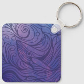 Wal - Lila Schlüsselanhänger (Rückseite)