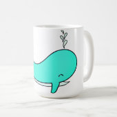 Wal, Meer, Wasser Kaffeetasse (VorderseiteRechts)