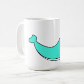 Wal, Meer, Wasser Kaffeetasse (Vorderseite Links)