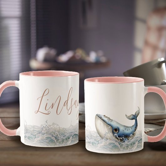 Wal-Minimalist-Namen-Kaffeetasse Tasse