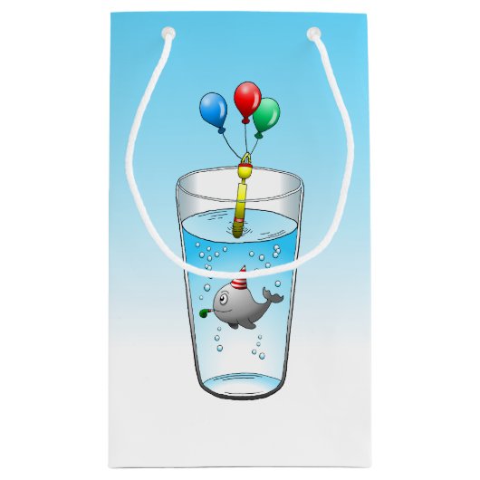Wal mit niedlichem Party Kleine Geschenktüte (Rückseite)