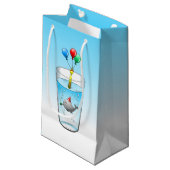 Wal mit niedlichem Party Kleine Geschenktüte (Vorderseite Schrägansicht)