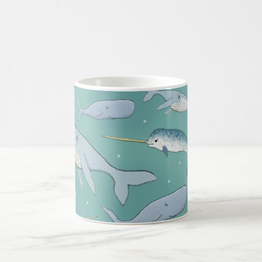 Wal-Parade-Muster Kaffeetasse (Mittel)