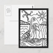 Wal Postkarte (Vorne/Hinten)