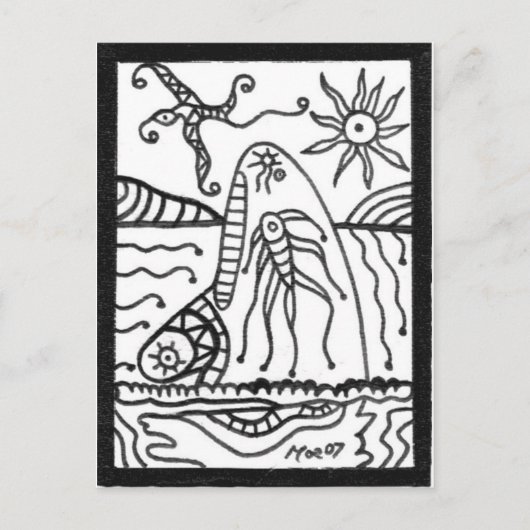 Wal Postkarte (Vorderseite)