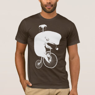 Wal-Reiter auf Penny-Farthing-Fahrrad T-Shirt