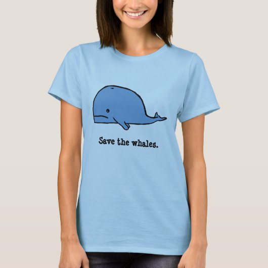 Wal, retten die Wale T-Shirt (Vorderseite)