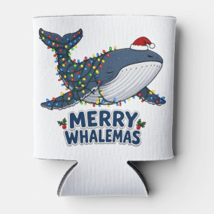 Wal-Santa-Hut-Weihnachtslichter Fröhliches Walmas Dosenkühler