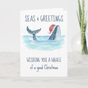 Wal-Santa-Meeresgrüße Nautisches Weihnachten