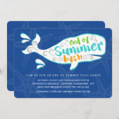 Wal-Schlag| Ende der Party Einladung (Vorne/Hinten)