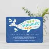 Wal-Schlag| Ende der Party Einladung (Stehend Vorderseite)