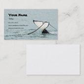 Wal-Schwanz-Geschäfts-Karte Visitenkarte (Vorne/Hinten)