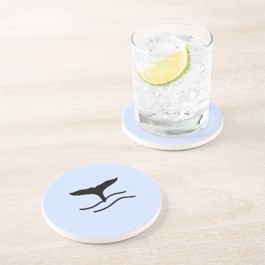 Wal-Schwanz Getränkeuntersetzer (Seite)