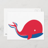 Wal-Schwanz-Kinder Kreuzfahrtdesign Postkarte (Vorne/Hinten)