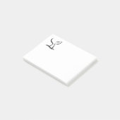 Wal-Schwanz Post-it Klebezettel (angewinkelt)