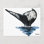 Wal-Schwanz Postkarte (Rückseite)