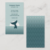 Wal-Schwanz Visitenkarte (Vorne/Hinten)