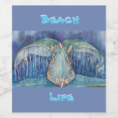 Wal-Schwanz Weinetikett (Einzelnes Label)