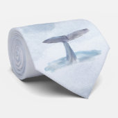 Wal-SchwanzWatercolor Krawatte (Gerollt)